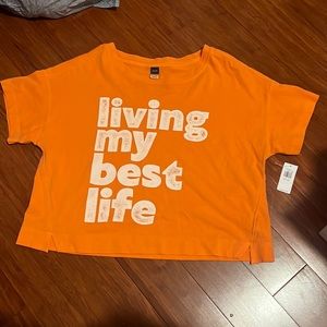 Orange Old Navy crop top